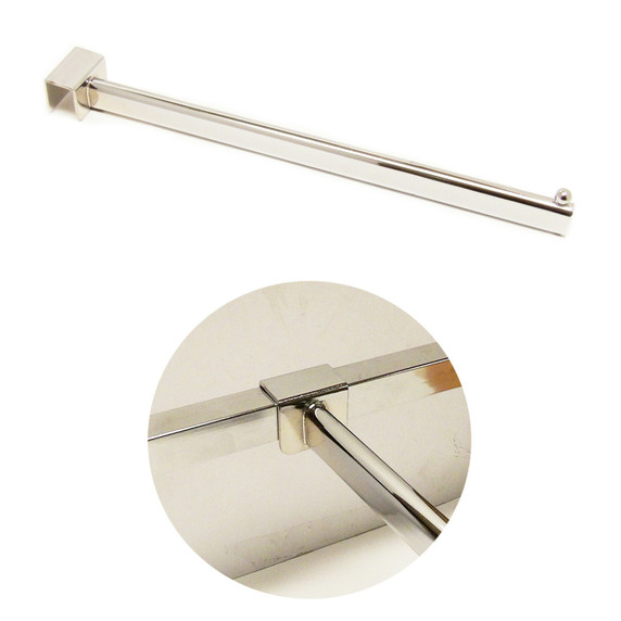 Heavy Duty Chrome Straight Ball End Arm For Market Stall And Retail Display