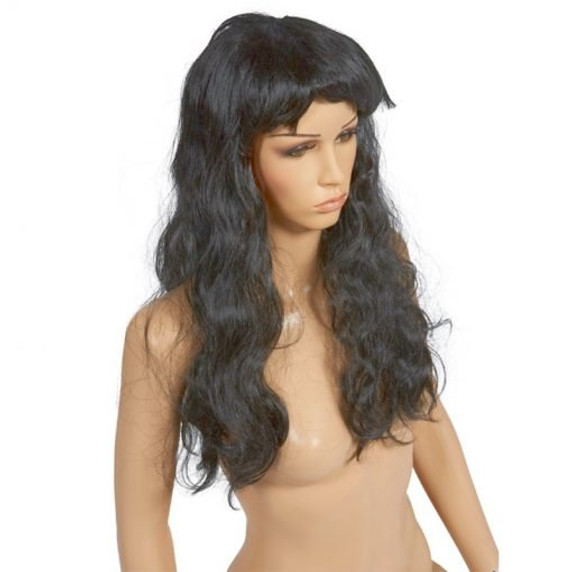 Female Mannequin Wig – Long & Wavy – Black