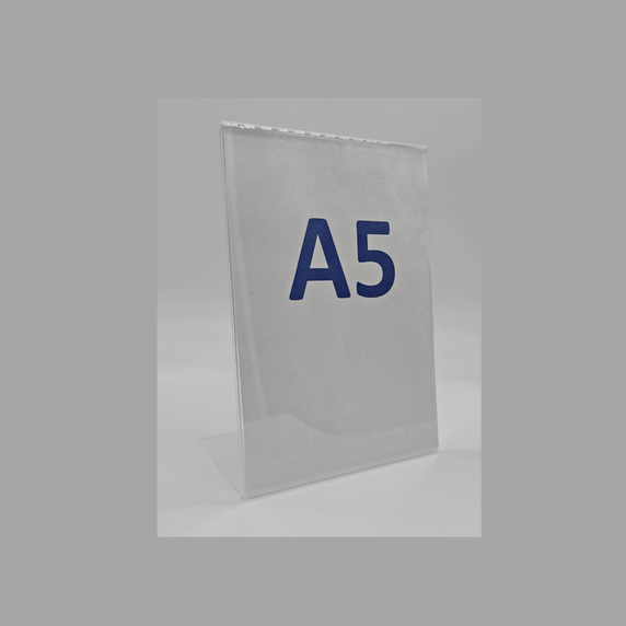 A5 Portrait Acrylic Poster Holder Stand