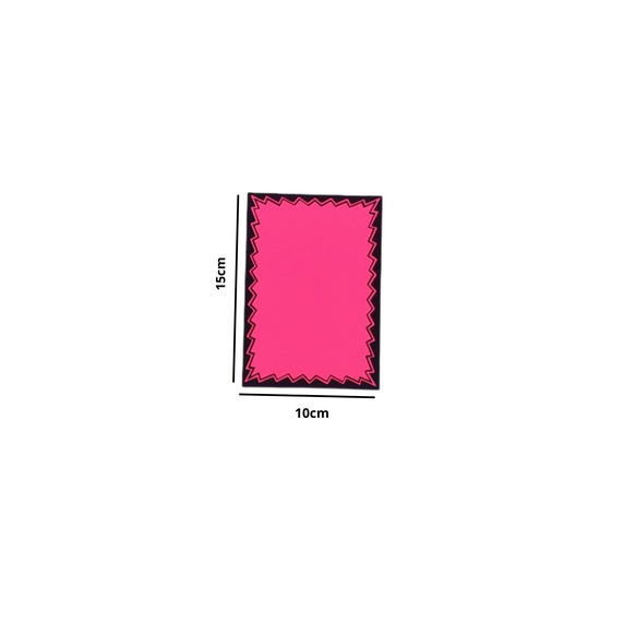 Dayglo Cards - Pink Coloured Pack with Black Border