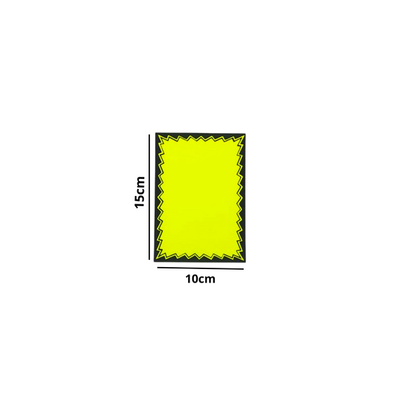 Dayglo Cards - Multi Coloured Pack with Black Border