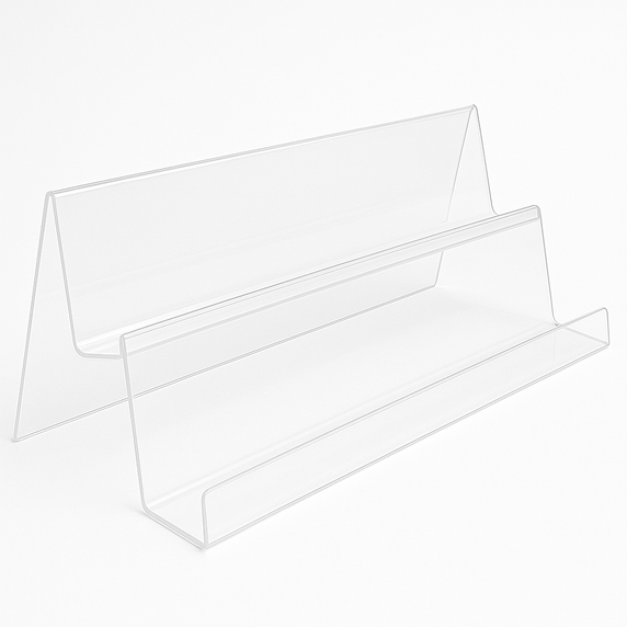 Large 2 tier acrylic with lip