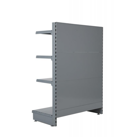 Silver End Promotion Unit Retail Gondola Shelving - H260cm X W100cm