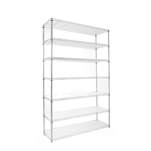 7 Tier Chrome Wire Shelving - 6ft Height