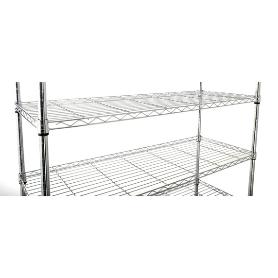 7 Tier Chrome Wire Shelving - 6ft Height