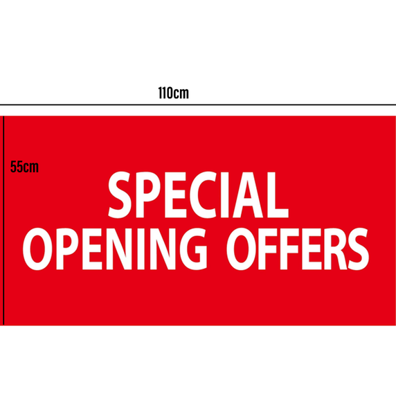 SPECIAL OPENING OFFERS Poster Window Display Sign