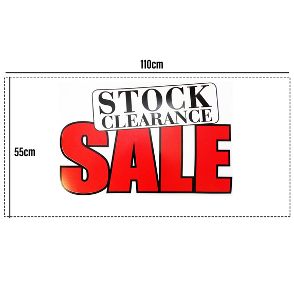 STOCK CLEARANCE SALE Poster Window Display Sign