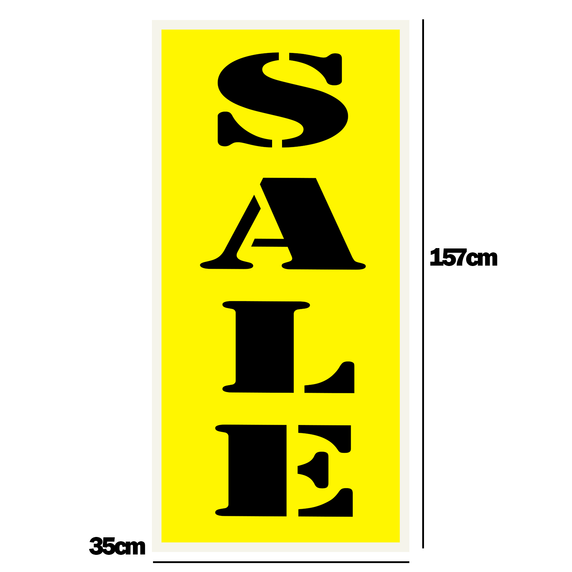 Yellow SALE Poster Window Display Sign