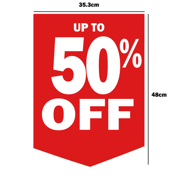 UP TO 50% OFF Double-Sided Hanging Sign