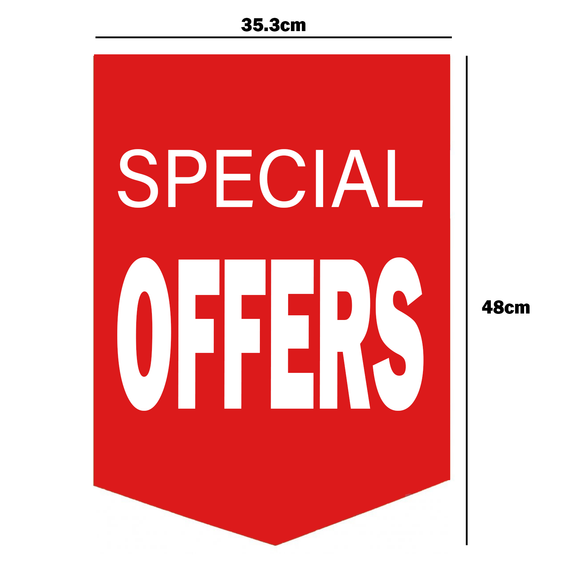 SPECIAL OFFERS Double-Sided Hanging Sign