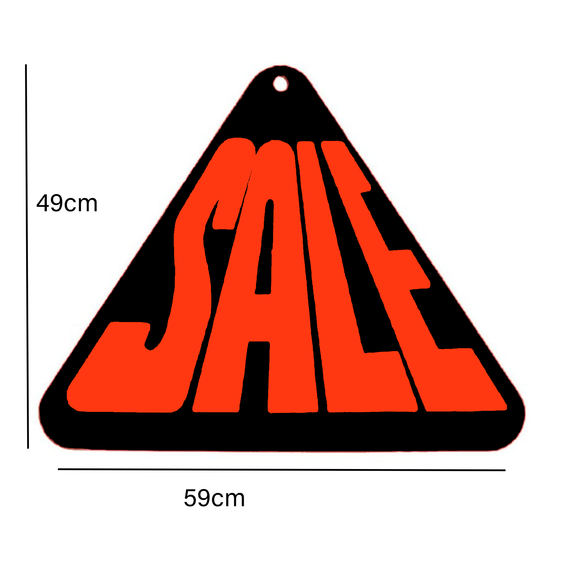 Triangle SALE Double-Sided Hanging Sign