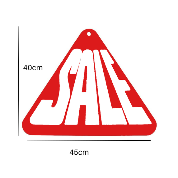 Triangle SALE Double-Sided Hanging Sign