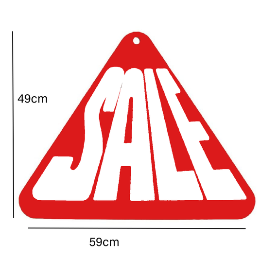 Triangle SALE Double-Sided Hanging Sign