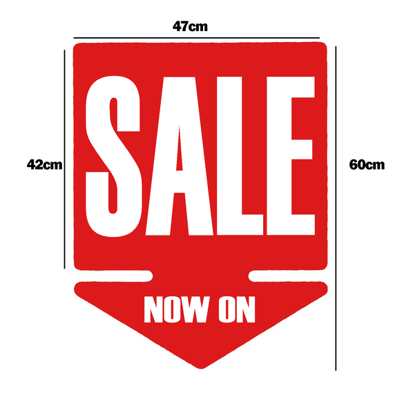 Arrow SALE NOW ON Double-Sided Hanging Sign