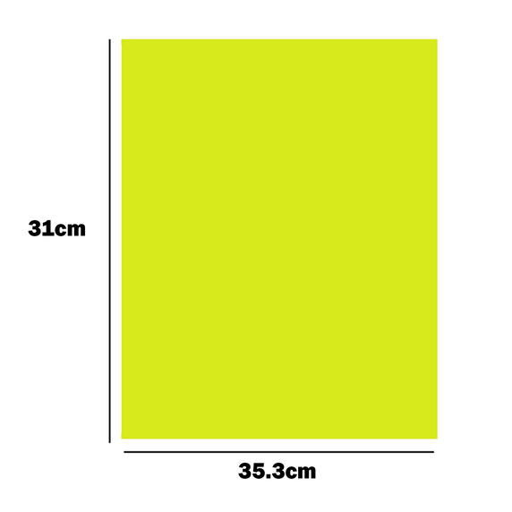 Thick Sized Plain Fluorescent Dyglo Cards