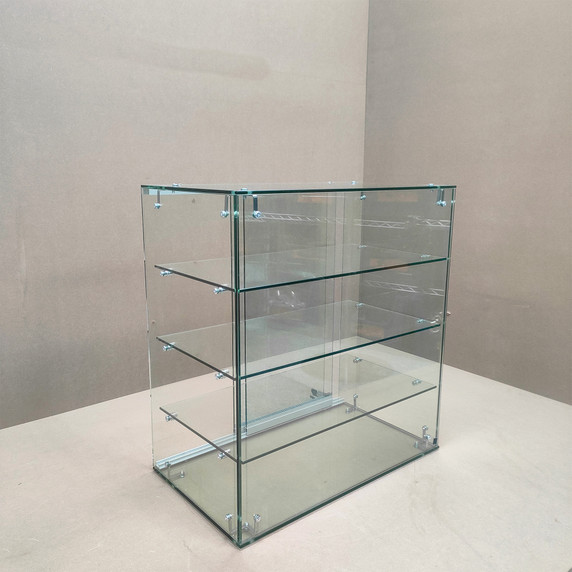 4Tier Heavy Duty Countertop Ambient Glass Sweet Food Display Cabinet Case