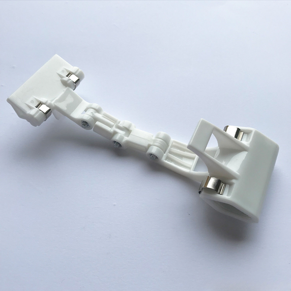 Plastic White Rotated Clip-On Price Card Holders