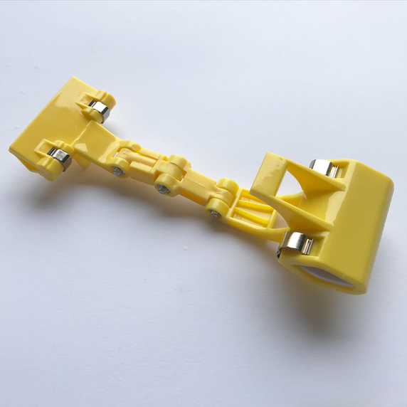 Plastic Yellow Rotated Clip-On Price Card Holders