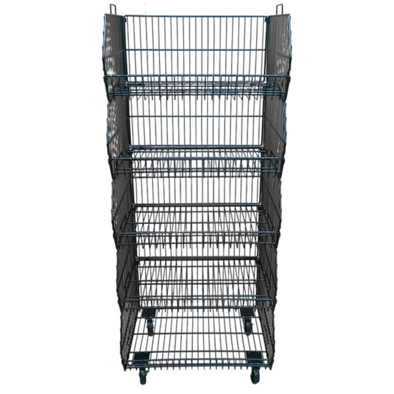 Pallet Of Stackable Black Basket 60cm