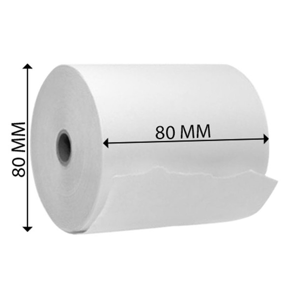 Thermal Till Roll 80m x 80mm (Pack of 20)