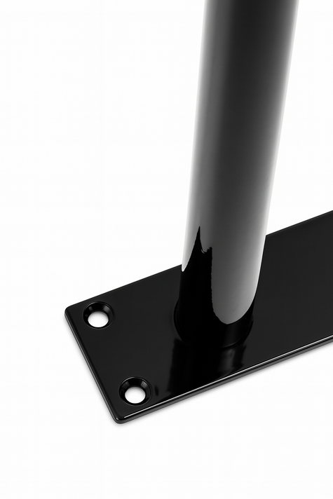 2ft Black Steel Hanging Rail–Durable,Stylish,and Ideal for Home or Retail Spaces