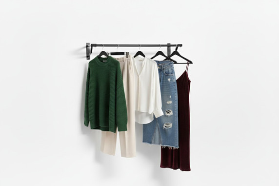 5ft Black Steel Hanging Rail