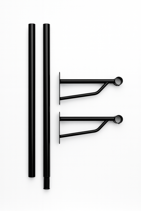 Black Steel Hanging Rail