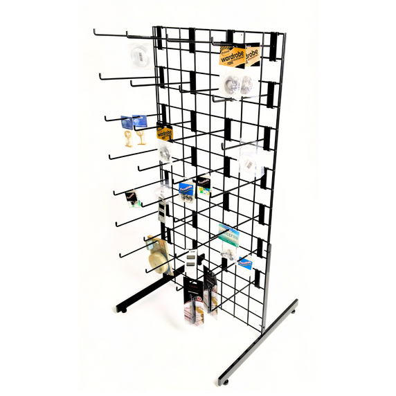 New 4ft Black Grid Panel - Heavy Duty Mesh with T-Leg for durable displays