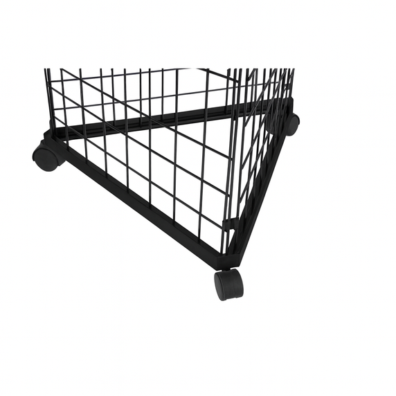 6ft Black Three-Way Grid Mesh Stand