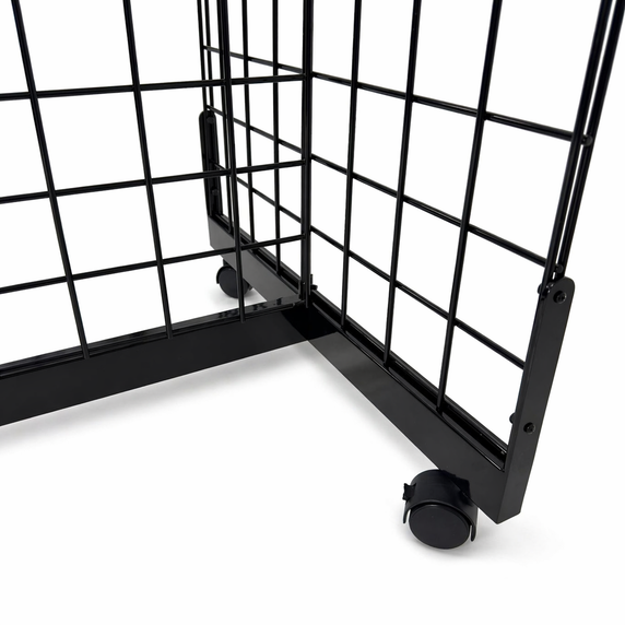 6ft black Grid Mesh 'H' Stand Gondola Stand