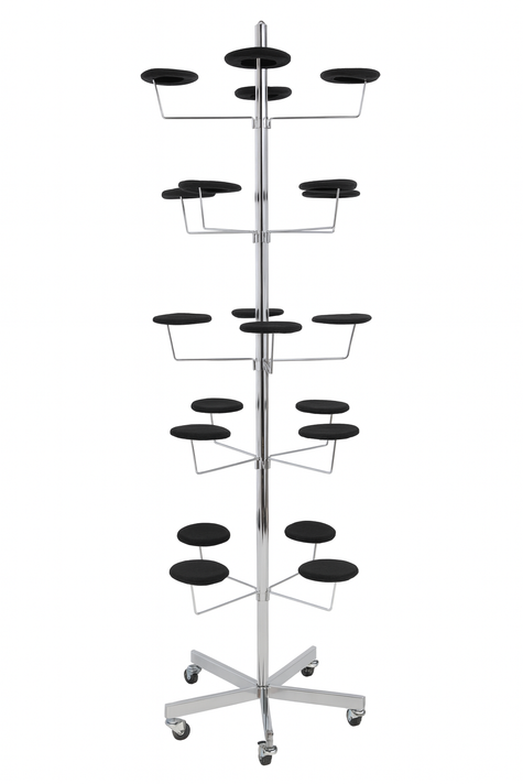 5-Tier Hat Display Stand - 20 Millinery Arms
