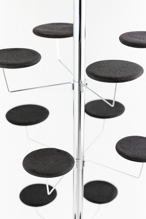5-Tier Hat Display Stand - 20 Millinery Arms