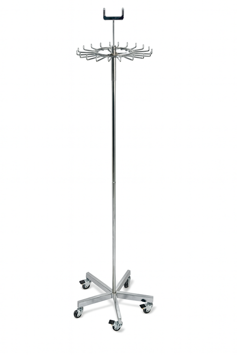 Chrome Tie And Belt Rail With Wheels