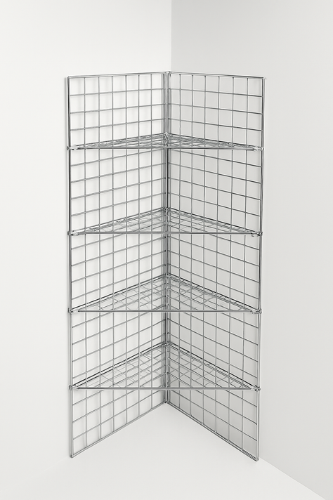 Chrome  Corner Grid Mesh Display Unit – Heavy Duty