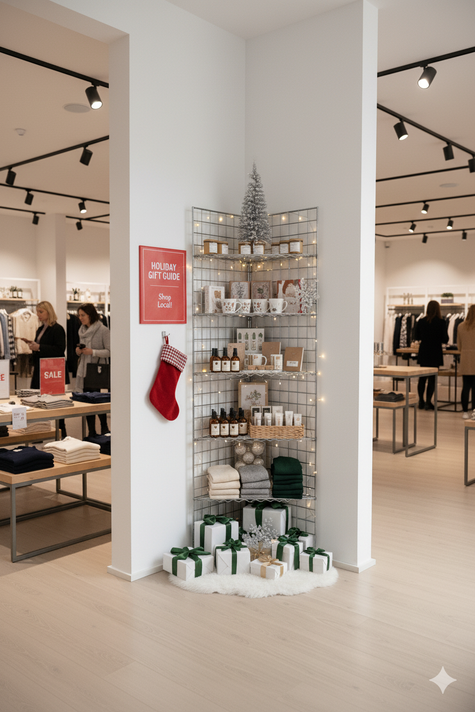 Chrome  Corner Grid Mesh Display Unit – Heavy Duty