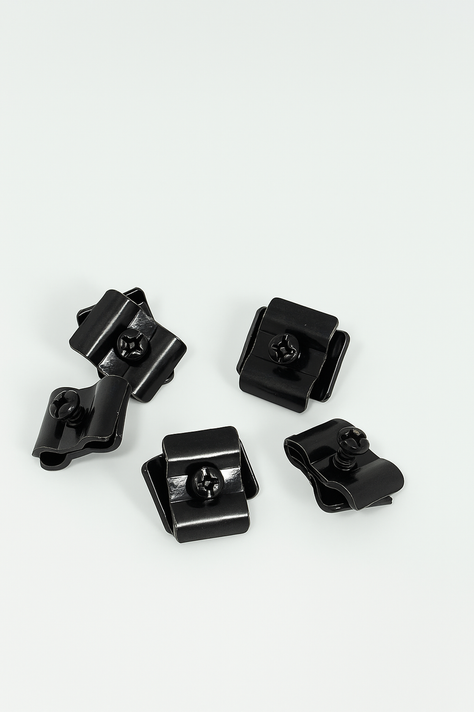 6ft Black /Chrome Corner Grid Mesh Display Unit With 4 Shelves– Heavy Duty