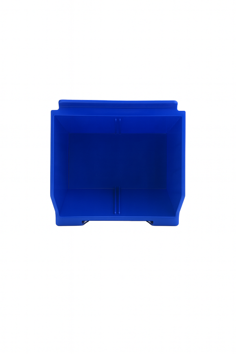 Slatwall Storbox Stackable Plastic Storage Bin – White / Clear / Red / Blue