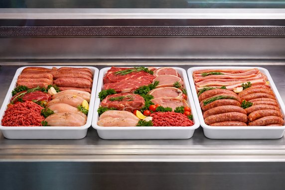 Heavy Duty Plastic Butcher Tray – Meat & Deli Display Tray (White)