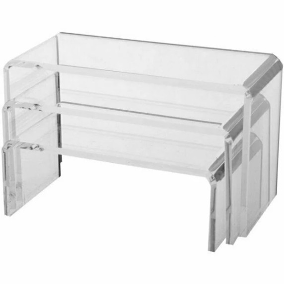 Acrylic Display Bridges Quality Perspex Retail Product Step Mirror