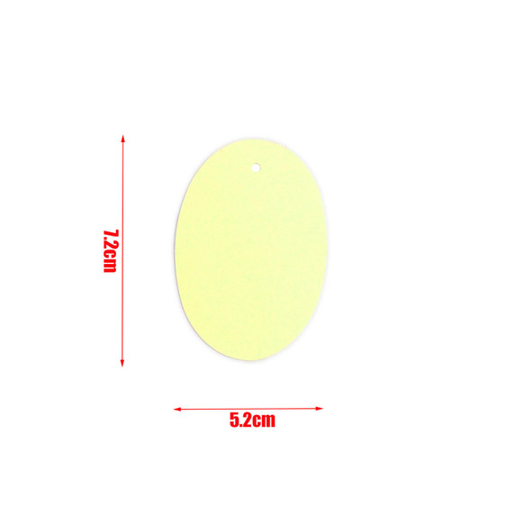 1000 Unstrung Egg Shape Clothes/ Garment Reference Stock Ticket/ Tags/ Labels