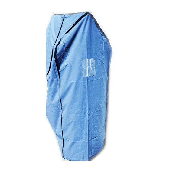 Blue Clothes Garment Rail Protective Waterproof Nylon Zipped Cover