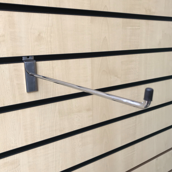 100x Slatwall Hooks Accessory Single Prong Shop Display