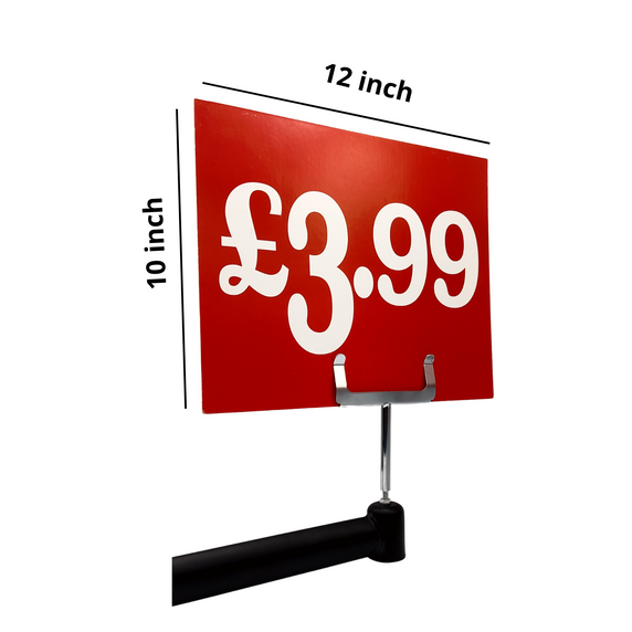 Red Display Cards Signs - £3.99