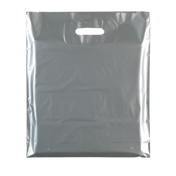 Plastic Plain Silver Carrier Bags