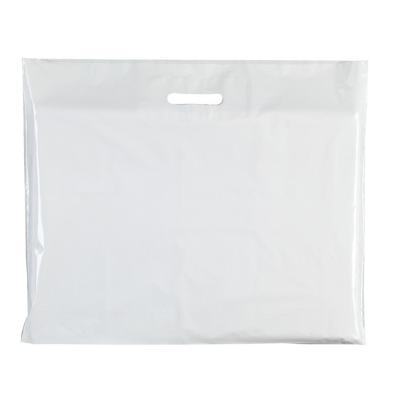 Plastic Plain White Carrier Bags