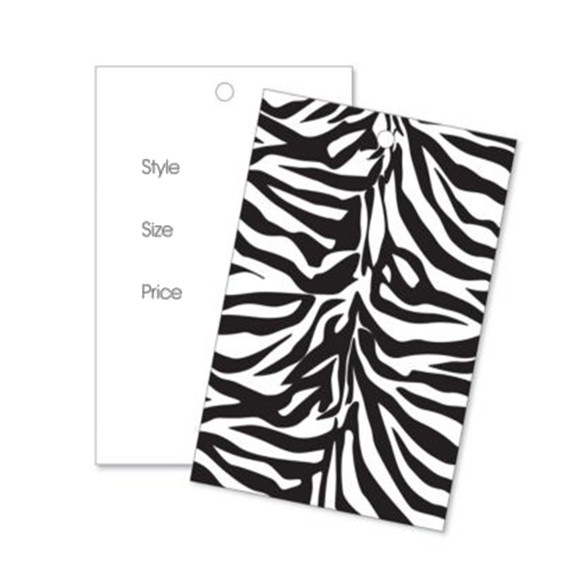 1000 Unstrung Zebra Designer Tickets For Tagging Clothes Prices,style,size