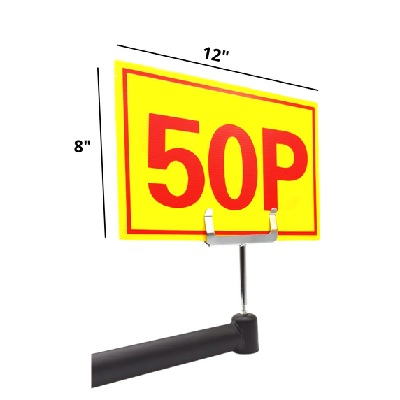 Yellow & Red Sale Sign - 50p