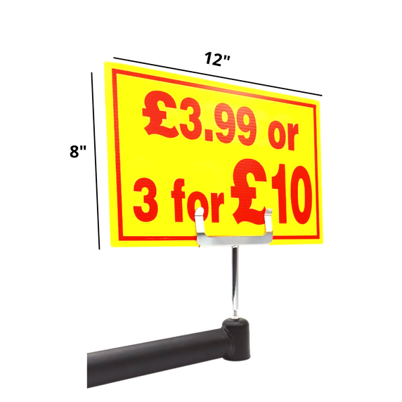 Yellow & Red Sale Sign - £3.99 or 3 for £10