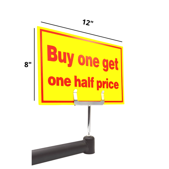 Yellow & Red Sale Sign - Buy one get one half price
