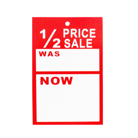 500 1/2 Price Sale Cards Tagging Gun Pricing Gun Hanger Swing Sale Was Now Tickets